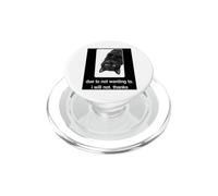 black Lazy cat humor due to not wanting to will not thanks PopSockets PopGrip for MagSafe