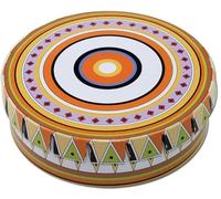 Black Leaf - Click Clack Totem Tin 5.5 x 1.7 cm for storing small items | Made of tin plate | Storage box with child-proof closure