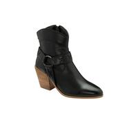 Black Leather 'Argyll' Ankle Boots Ravel Black 5