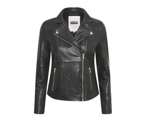 Black Leather Biker Jacket FrancesPW JA - female - Part Two - Leather Jackets - Black - 2XL - Jackets 2XL