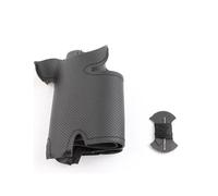 Black Leather Braid Steering Wheel DIY Car Steering Wheel Cover For Land Rover For Freelander 2 2007-2012 GNITRIMS(Black thread)