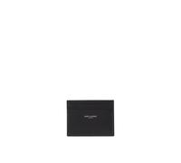 Black Leather Card Holder Wallet - male - Saint Laurent - Wallets & Cardholders - Black - ONE SIZE - Accessories ONE SIZE
