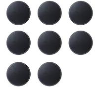 Black Leather Coasters Set in 8pcs,Round Leather Coaster 10CM,Leather Cup Mats, Leather Drinking Coaster,PU Leather Cup Mats For Cafe,Bar