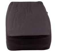 Black Leather Console Armrest Lid Jump Seat Cover Compatible With Suburban Silverado Tahoe