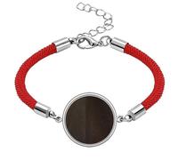Black Leather Design Lucky Red String Bracelet Rope Bracelet Handmade