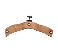 Black Leather Drum Silencer for Tone Control - Washable Mute Gel Alternative - Reduces Resonance on Kit & Cowbells - Large 23x13x3.5cm(Brown Large)