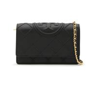 Black Leather Fleming Shoulder Bag - female - Tory Burch - Shoulder Bags - Black - ONE SIZE - Bags ONE SIZE