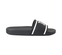 Black Leather I Love D&G Slide Sandals 3 UK