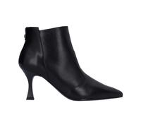 Black Leather Low Ankle Boot - female - Nerogiardini - Heeled Boots - Black - 4 UK - Shoes 4 UK