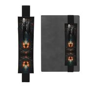 Black Leather Pen Holder Bookmark WZYWHJ Butterfly in The Vortex Printing - Premium PVC Leather Elastic Band Design for Notebooks, Journals, and Planners