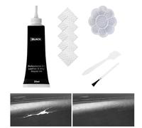 Black Leather Repair Kit for Furniture, Leather Car Seat Repair Kit, Easily Restore Car Interior, Sofa, Jacket, Restore Any Material with Super Easy Instructions to Fix Scratches, Tears, Holes