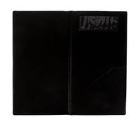 Black Leather Restaurant Bill Book with Reinforced Hard Cover