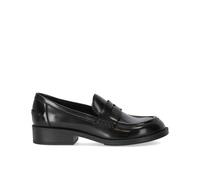 Black Leather Ringo Loafer Shoes 7 UK