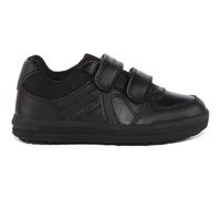 Geox Boys Sneakers Arzach - Touch Fasten School Shoes, Black - UK 10 / EUR 28