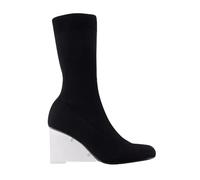 Black Leather Slip-On Boots - female - Alexander McQueen - High Boots - Black - 4 1/2 UK - Shoes 4 1/2 UK
