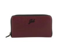 Black Leather Wallet with Zip Card Slot - female - Gabs - Wallets & Cardholders - Red - ONE SIZE - Accessories ONE SIZE
