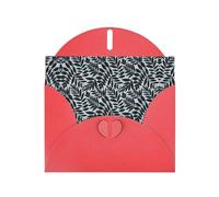 Black Leaves Thank You Card Envelope 4x6 Inch Wedding Baby Shower Thank You Bride Shower Business Birthday.