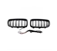 Black LED Light Grille Compatible For BMW 3 Series F30 F31 316i 318i 320i 328i 330i 335i 340i Car Kidney Front Bumper Racing Grilles