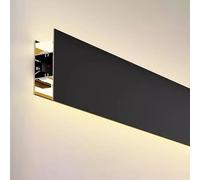 Black Led Light Molding Channel for Wall, Decorative Led Diffuser Cover for Led Strip, Bedroom/Living Room Skirting Lighting Crown Moulding Cove(24ft/7.9.8ft)