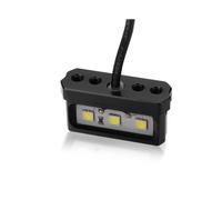 (Black LED light) Motorcycle License Plate Mount Bracket Number Registration Holder For