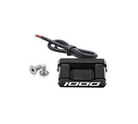 (black LED lights) Rear License Plate Holder Bracket with Light Tail Tidy Fender Eliminator