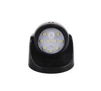 (Black) Led Night Wireless Light Motion Sensor Battery Operated Cordless Security Auto