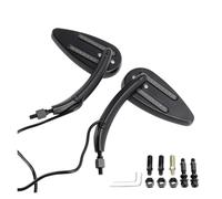 Black LED Turn Signal Mirrors For Road For Electra For Street For Glide 1990-2021,Motorcycle Accessories