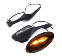 Black LED Turn Signal Rear-View Mirrors Compatible With CBR1000RR CBR 1000RR 2017-2022 2021 Motorcycle Parts(MT252-037-BK)