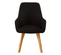 Black Leisure Chair, Effortless Cleaning Lounge Chair, Space-Saving Armchair, Comfortable Lobby Chair