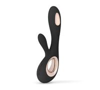 (Black) LELO SORAYA Wave Luxurious Rabbit Massager