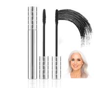 Black Lengthening Mascara, Fine Tapered Brush, Silver Tubes, 2-Pack | Controlled application, coats and separates lashes, easy wash-off formula, for everyday make-up, daytime or evening looks