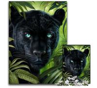 Black Leopard 1000Pc Adults Jigsaw Puzzle Puzzles for Adults for Holidays, Birthdays, And Family Game Nights 26X38CM/10.23x14.96inch
