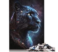 Black Leopard 500 Piece Jigsaw Puzzle for Adults Family Game Teens Jigsaw Puzzle 500pcs (52x38cm)