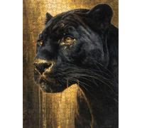 Black Leopard Jigsaw Puzzle 2000 Piece, Puzzles for Adults 2000, The Impossible Challenge, Jigsaw Puzzle Games Classic Educational, Wooden Puzzles, for Home Wall Decoration Gift FNKL1-391
