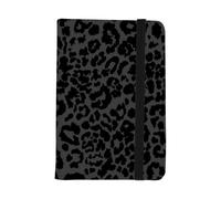 Black Leopard Passport Cover, Pu Leather Mr and Mrs Passport Covers, Travel Essentials Men, Holiday Accessories, Holiday Ducument Holder for Passports Tickets Money Boarding Passes, ID Card Cover
