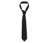 Black Leopard Pattern Men'S Silk Polyester Ties,All-Over Print Necktie For Business,Wedding,Party-Non-Fade,Non-Wrinkle, Anti-Flyaway Clip Design