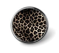 Black Leopard Print Blank Round Badges Round Badge DIY Pin Back Buttons Clear Button Pins for Craft Projects Badge Making Accessories