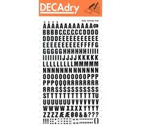 Black Letter Transfers 8mm - 1 Sheet