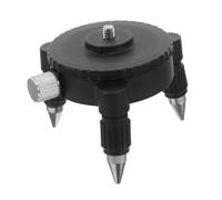 Black Leveling Base Wall Mount Bracket for Accurate Adjustment | Universal Compatibility, Stable Platform Design, Precision Tuning for Leveler Tools, Metal and Plastic Construction