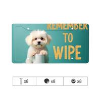Black License Plate Frames Remember To Wipe: A Cute Reminder! License Plate Bling License Plate Frame Bronco License Plate Fra