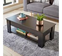 Black Lift Up Coffee Table With Storage Shelf Living Room Home Furniture