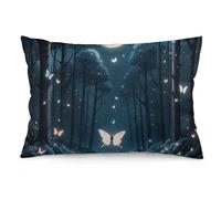 Black Light Fantasy Forest Pillow Cover Double-Sided Soft Pillowcase 12 "x20, Decorative Throw Pillow Case for Sofa Bed Car Outdoor