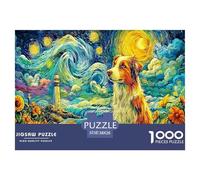Black Light Reactive 1000 Piece Puzzle - A Trippy, Glowing Jigsaw Experience for Teens, Adults & Parties. Reveals Vibrant Neon Colors Under Included UV Light.