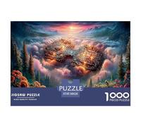 Black Light Reactive 1000 Piece Puzzle - A Trippy, Glowing Jigsaw Experience for Teens, Adults & Parties. Reveals Vibrant Neon Colors Under Included UV Light.