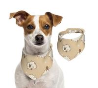 Black Light Sheep Animal,Pet Bib Scarf Cats Dog Bandana Dogs Towel Bib Adjustable Pet Scarf,L