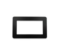 Black Light Switch Surround Plate,Light Switch Cover Plate,Socket Surround for UK Single Switch & Double Sockets DWUENT 155x75mm Brushed Black Protective Frame,No Tools Needed