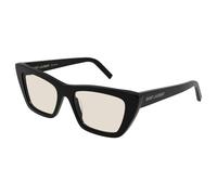 Black/Light Yellow Sunglasses SL 276 Mica - female - Saint Laurent - Sunglasses - Black - 53 MM - Accessories 53 MM