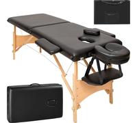 (black) Lightweight portable massage table folding therapy beauty 2 zones + bag new new