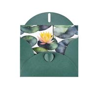 Black Lily Pads 1 Print Greeting card Blank card with envelope,Unique Designs for Festivals Invitations