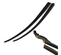 Black limbs for grips, 25lbs-60lbs Black Hunter recurve bow limbs, maple lamination process Limbs for recurve bow grips left and right hand (RIGHT HAND, 50lbs)